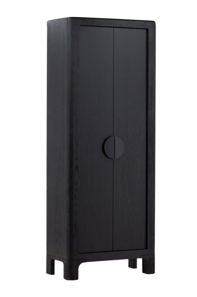 Black Oak Viola Cabinet