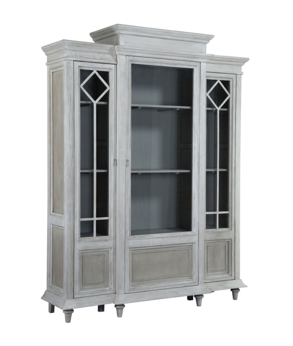 Large china cabinet with glass doors
