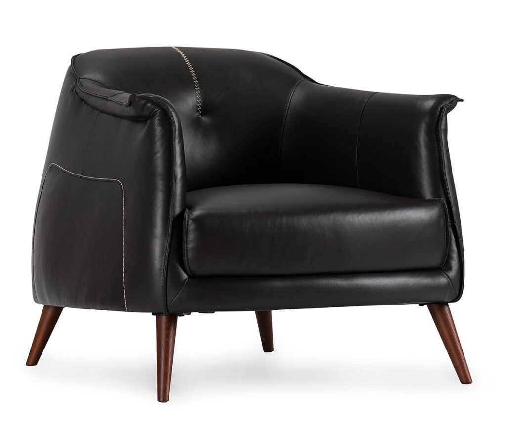 Espresso Top Grain Leather Chair