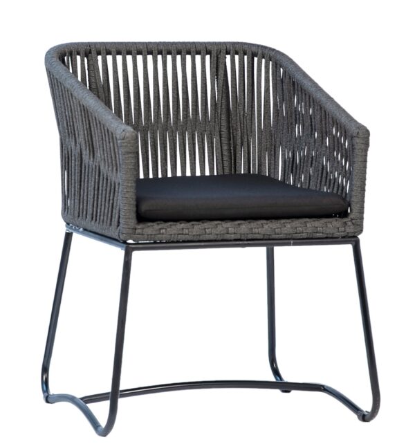 Black outdoor chair