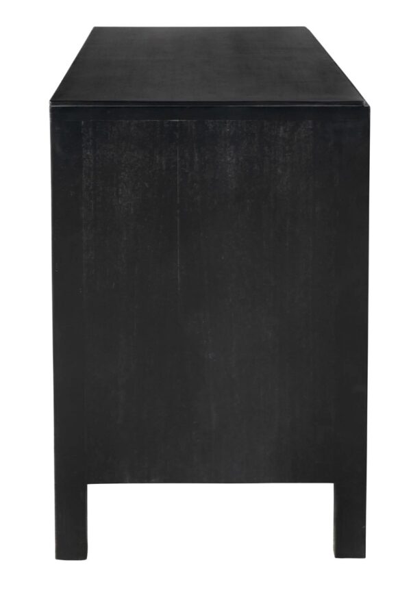 Black sideboard with arch detail from Noir Furniture, profile