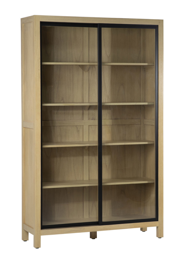 Large cabinet with sliding glass doors