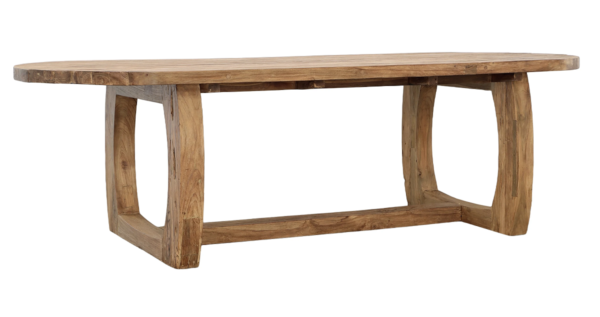 106 inches teak outdoor dining table