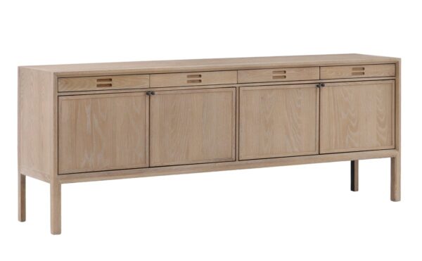 Light oak sideboard with doors and drawers