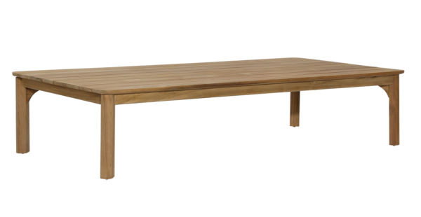 Large teak coffee table for outdoor