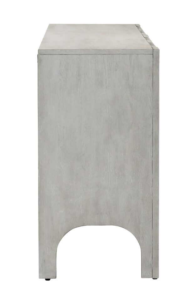 Light grey wood sideboard with doors, profile
