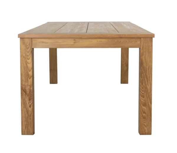 Reclaimed Teak wood dining table outdoor, end