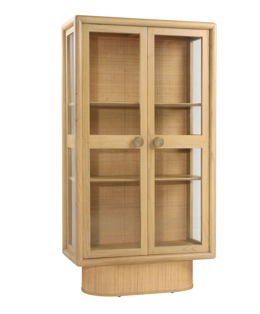 74”h Crispina 2 Door Display Cabinet
