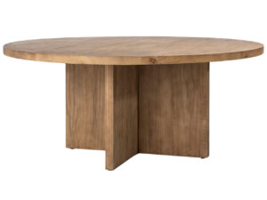 60” Round Harley Dining Table in Natural Wood