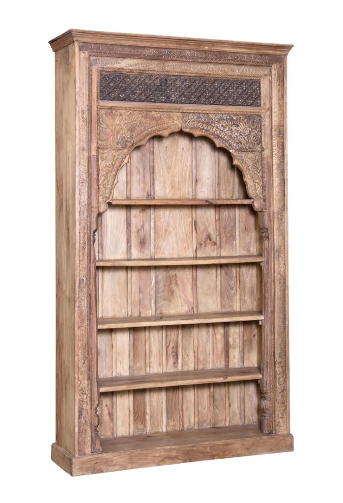 Hand Carved Indian Bookcase