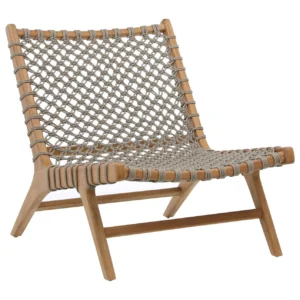 Mario Outdoor Occasional Chair in Taupe (Set of 2)